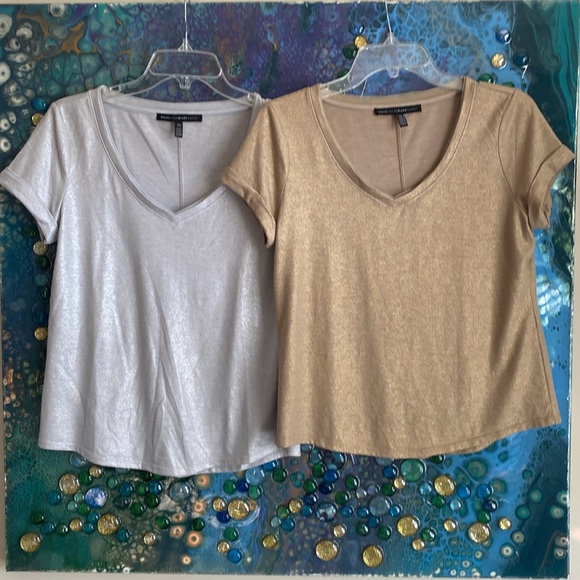 Shimmering Tees Bundle - Silver & Gold WHBM - Picture 1 of 8